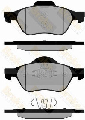 BRAKE ENGINEERING pa1836 -  Комплект тормозных колодок, дисковый тормоз